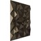 Ekena Millwork 19 5/8in. W x 19 5/8in. H Leto EnduraWall Decorative 3D Wall Panel Covers 2.67 Sq. Ft. WP20X20LTCDB - alternate 2